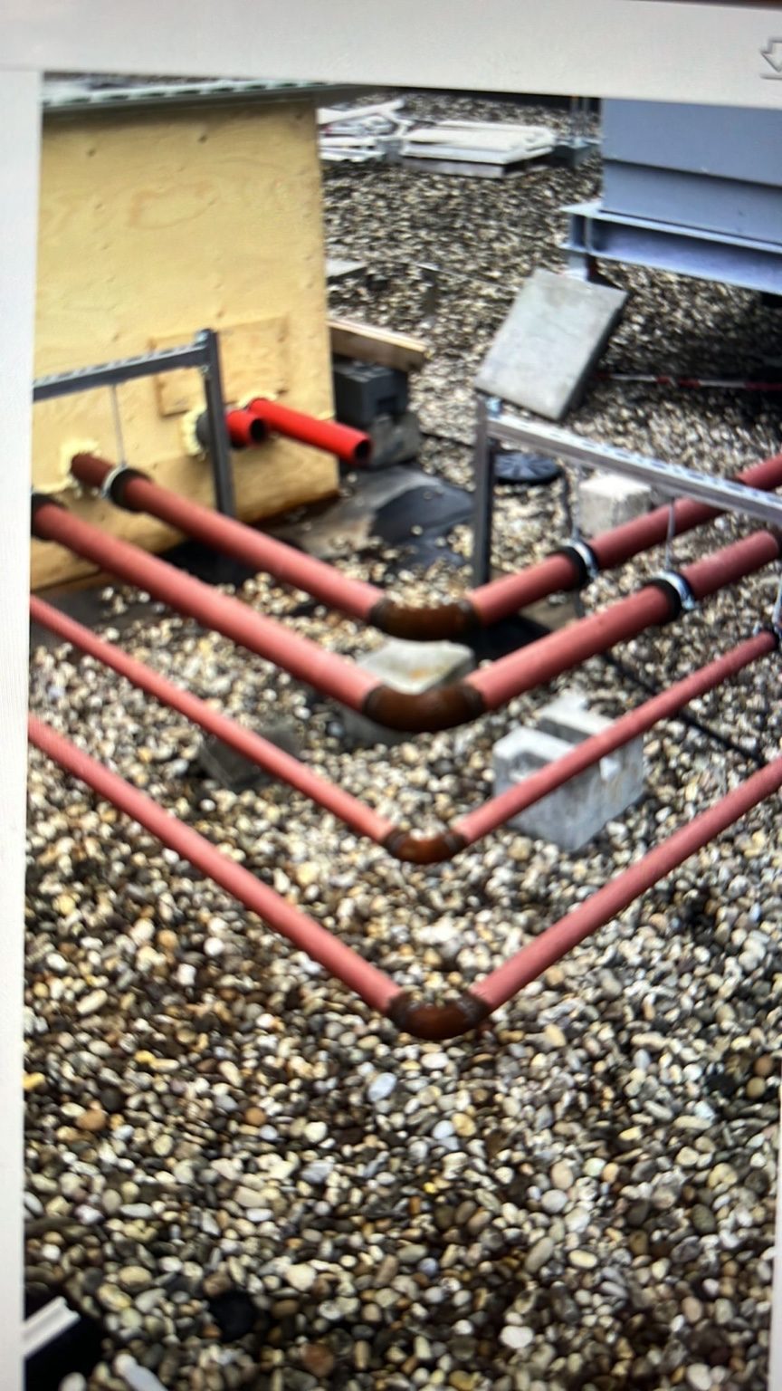 Rooftop piping